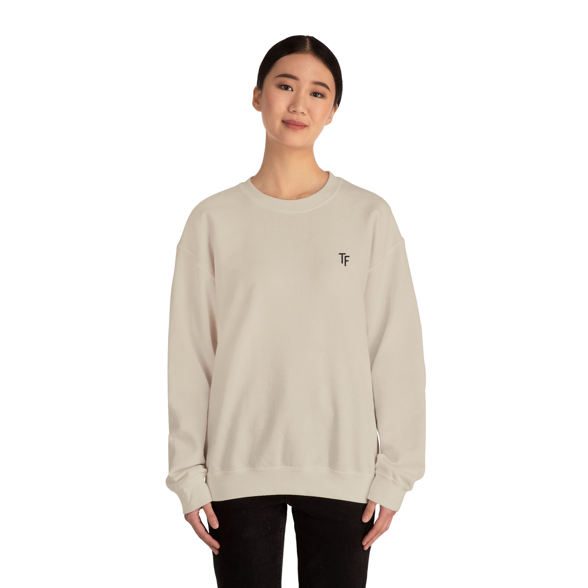15 - TF Three Fifteen Embroidered Crewneck Sweatshirt — Minimal Graphic Pullover
