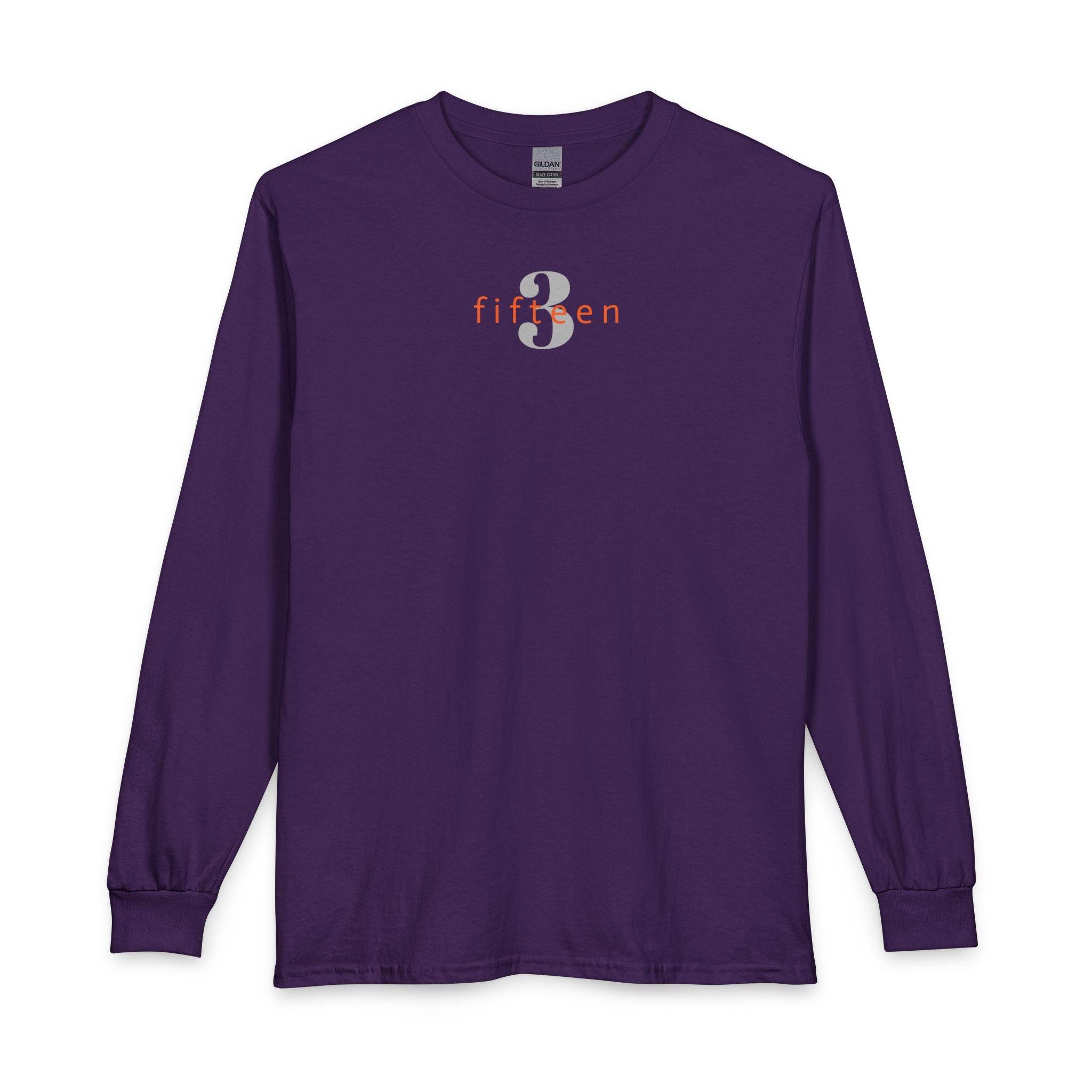 12 - Multi Colors Gildan 3 Fifteen Logo Long Sleeve Shirt — Minimal City Code Tee