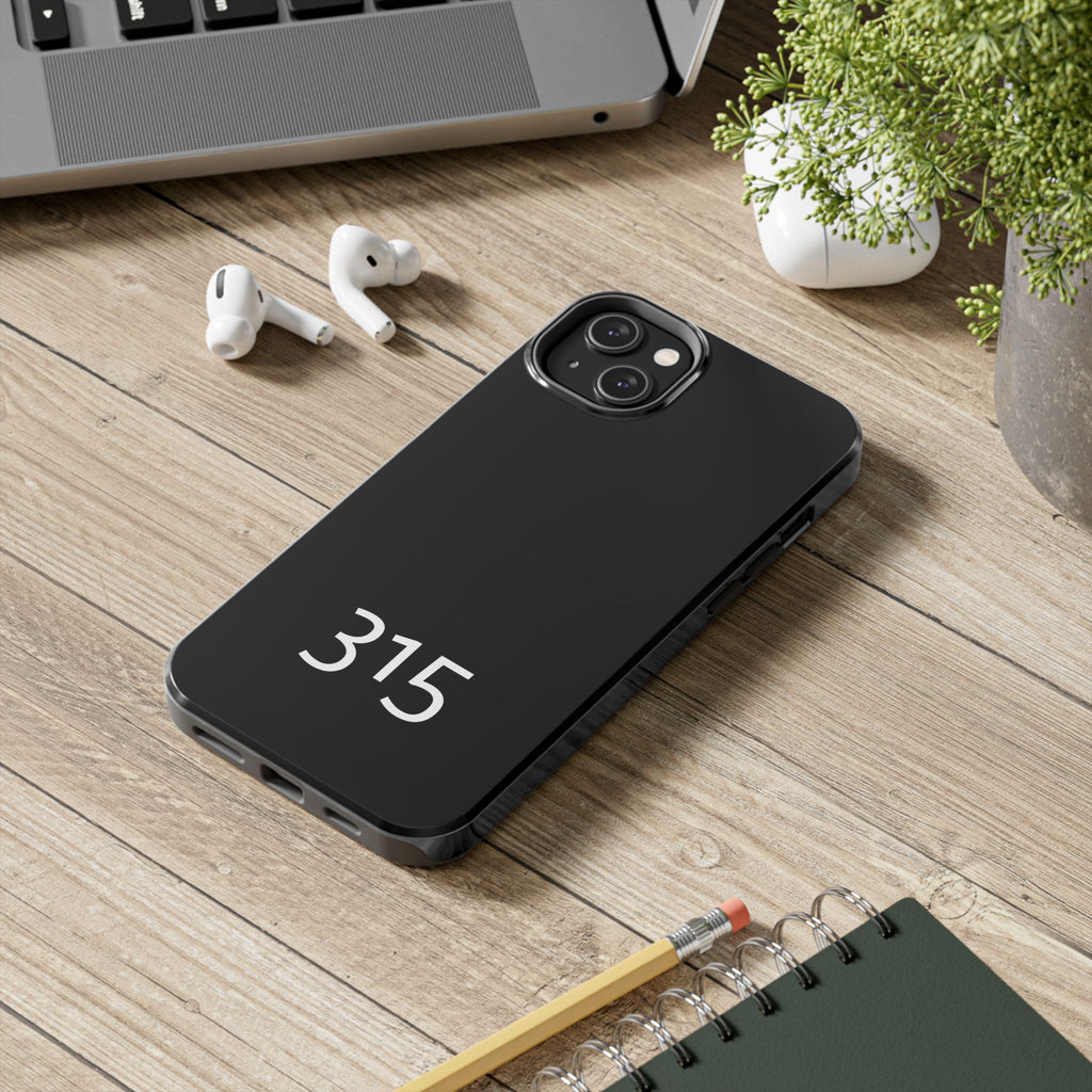 36 - Phone case 315 Tough Phone Case — Motivational Black Protective Cover
