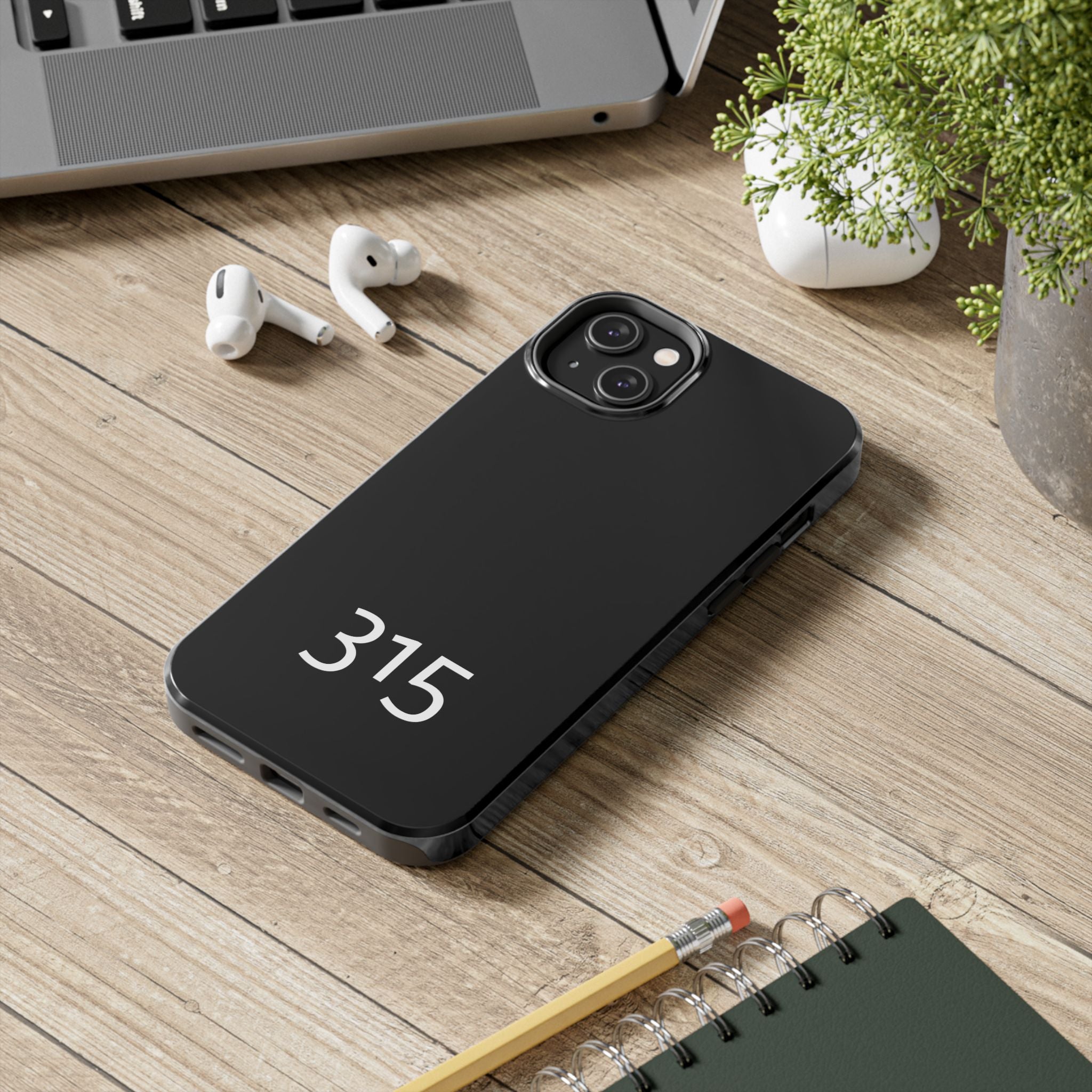 36 - Phone case 315 Tough Phone Case — Motivational Black Protective Cover