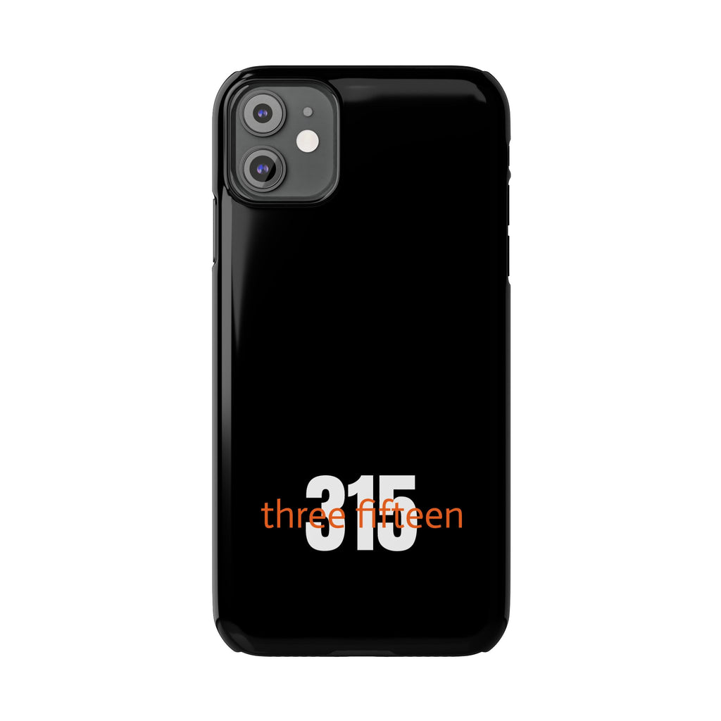 36 - Phone case 315 Slim Phone Case — Motivational Black Protective Cover