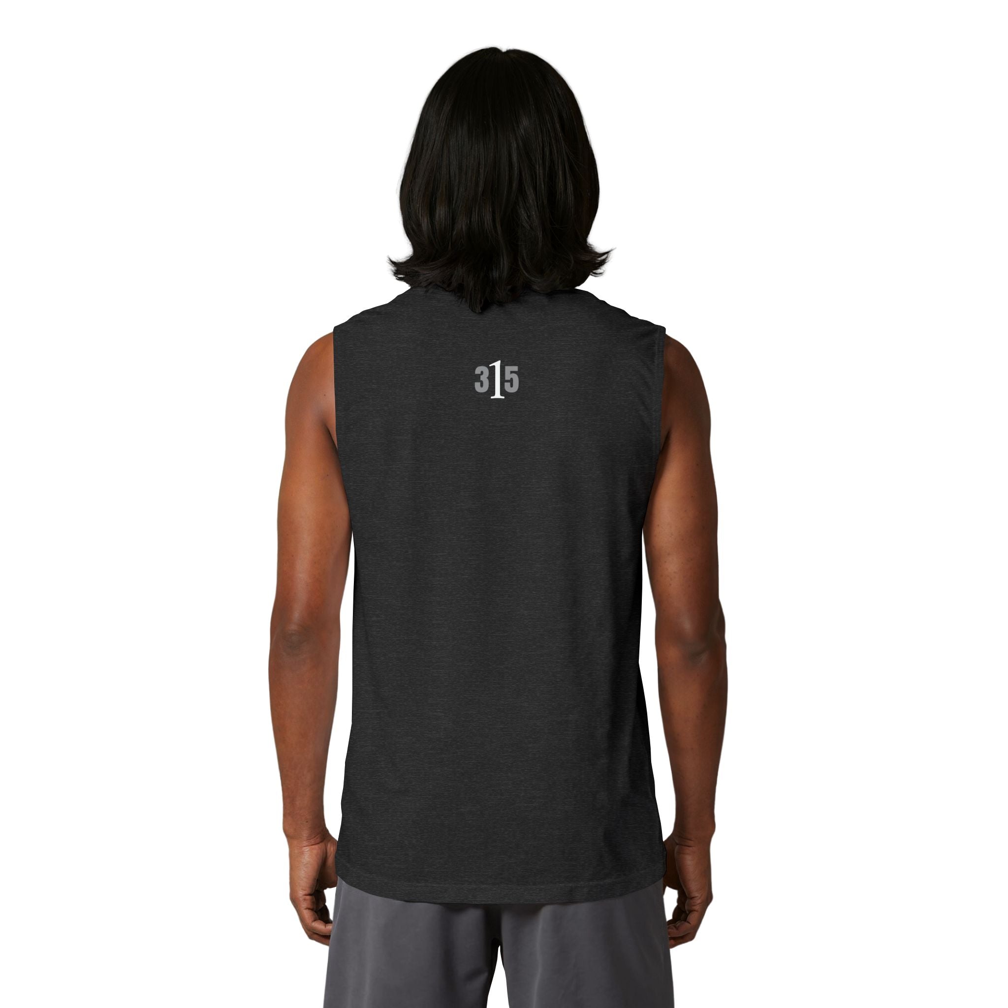 1131 - Muscle Tank — 'the 315' Minimalist Fitness Graphic Tank Top