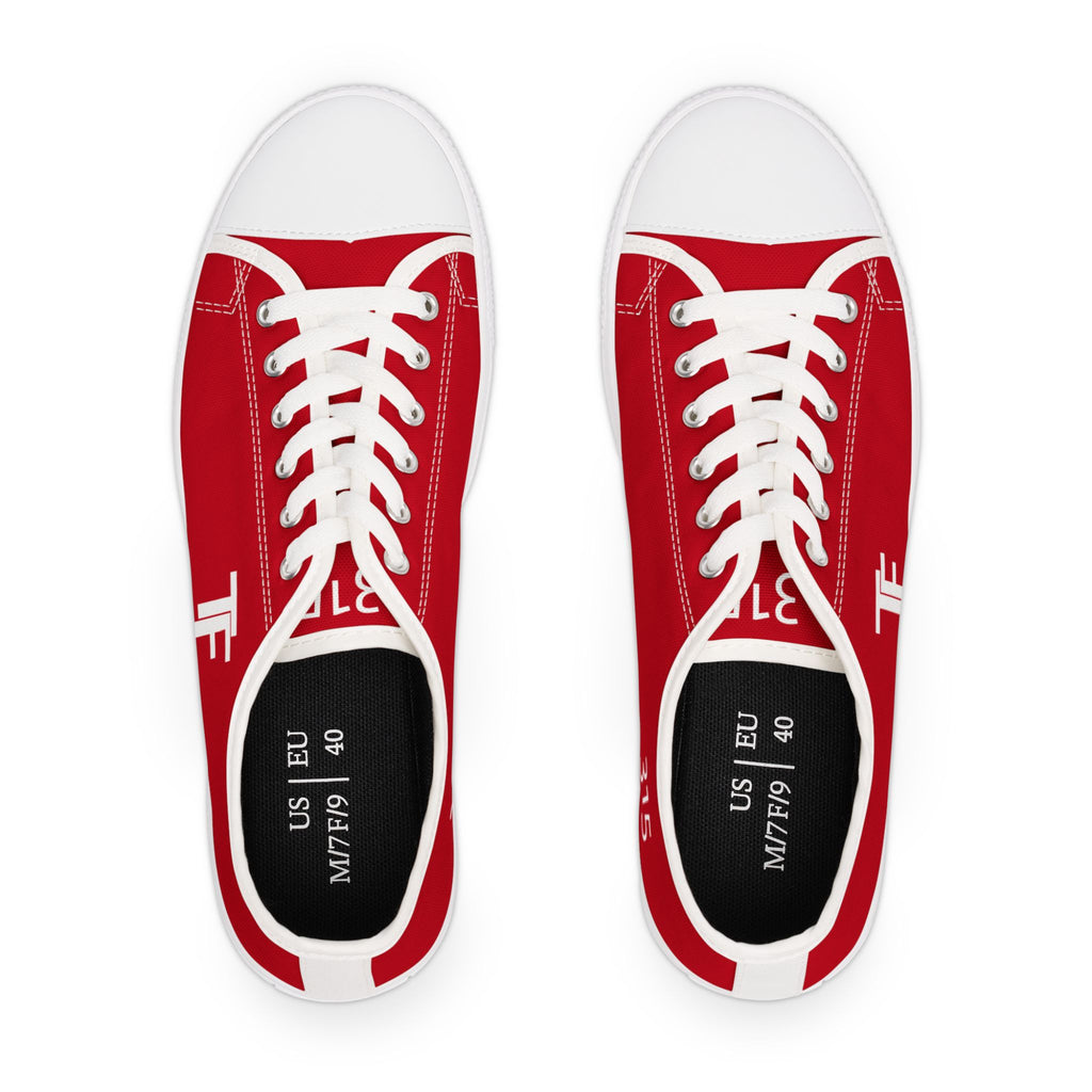 31 - Women's Low Top Sneakers TF — Minimal Grey Canvas Shoes with '315' Side Print