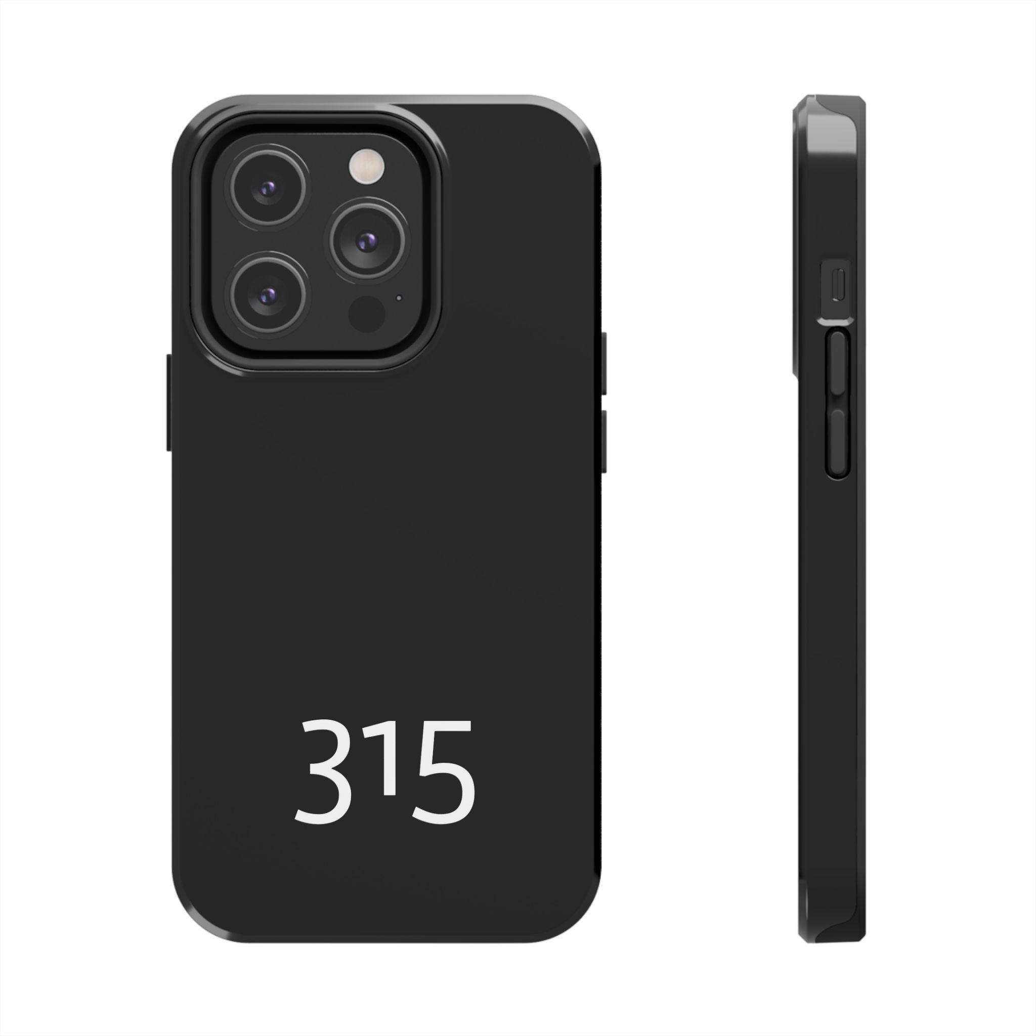 36 - Phone case 315 Tough Phone Case — Motivational Black Protective Cover