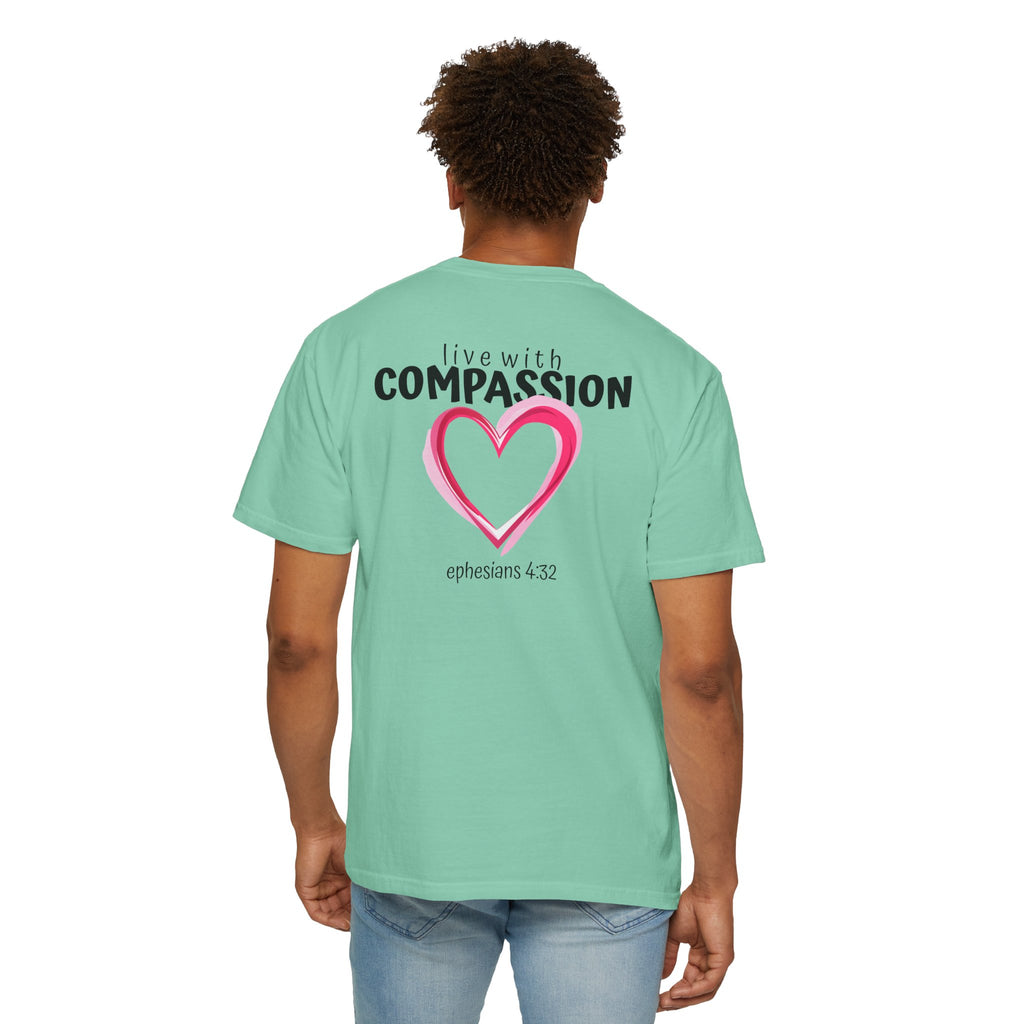 01 - Multi Color Tee - Live With Compassion - Multi Colors 315 Graphic T-Shirt