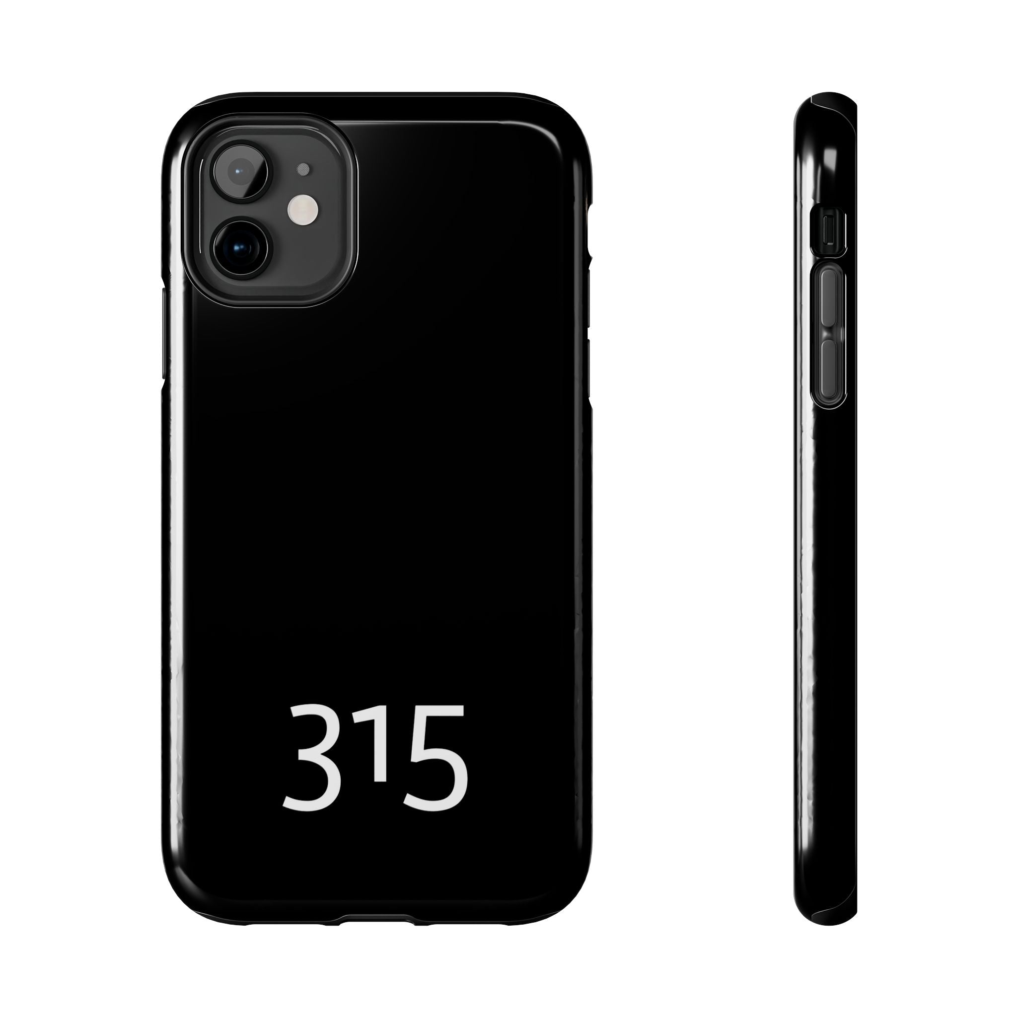 36 - Phone case 315 Tough Phone Case — Motivational Black Protective Cover