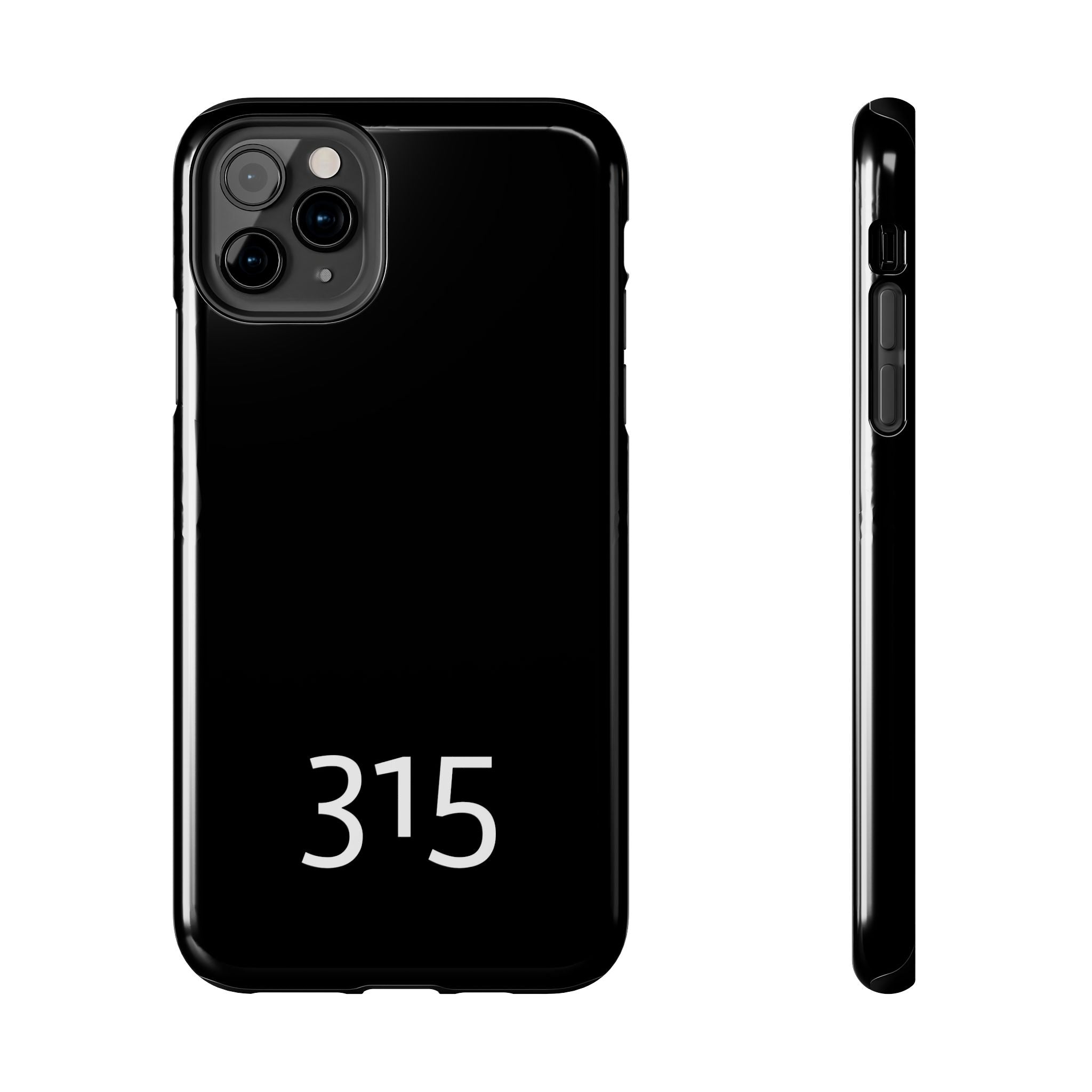 36 - Phone case 315 Tough Phone Case — Motivational Black Protective Cover