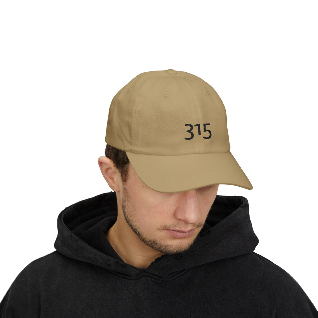 3 - Hat 315 Embroidered Dad Cap — Minimalist White Baseball Hat