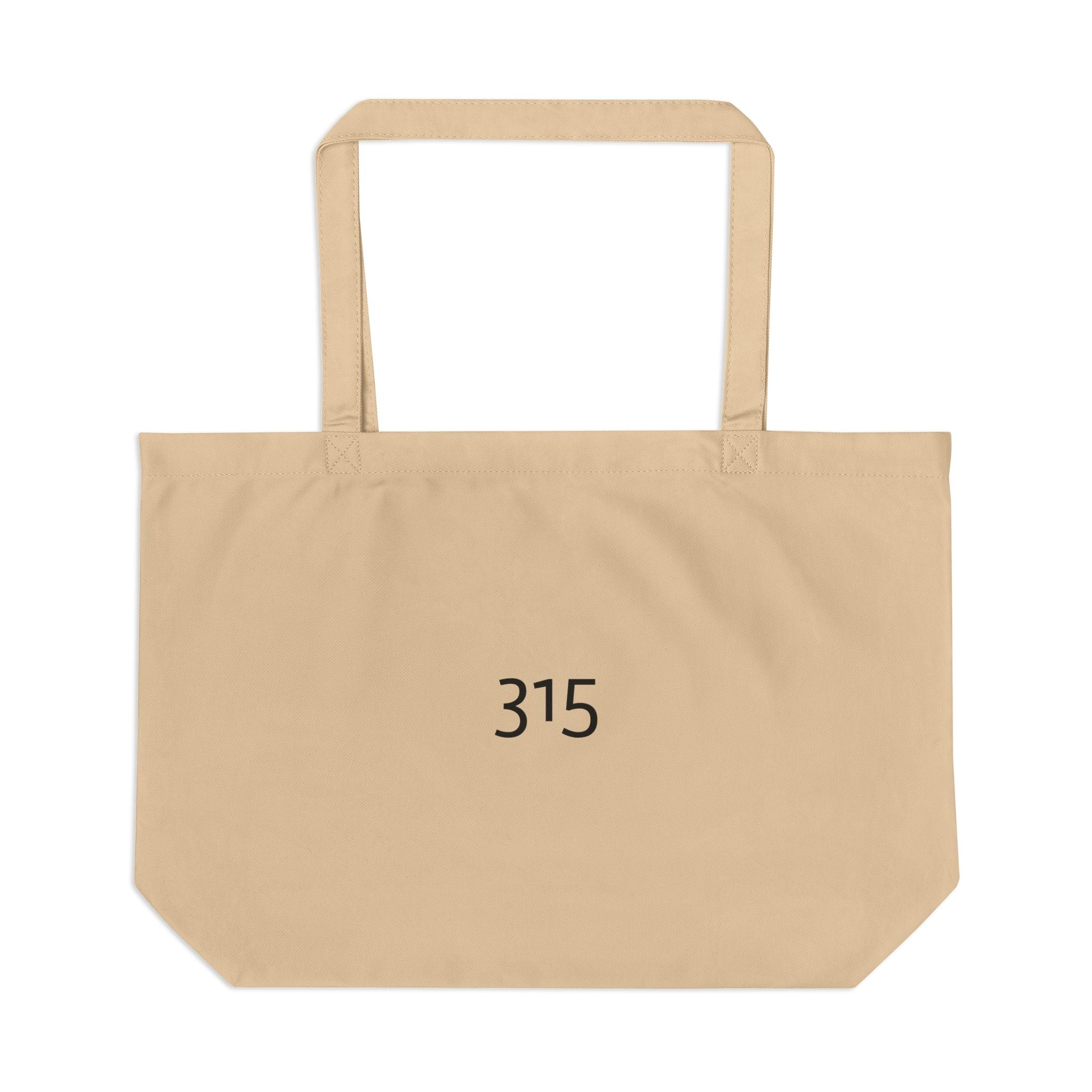 Large Eco-Friendly Tote Bag with Inspirational Quote