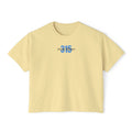 1 - Women's Boxy Tee Bold 315 — Minimalist City Number Graphic Shirt