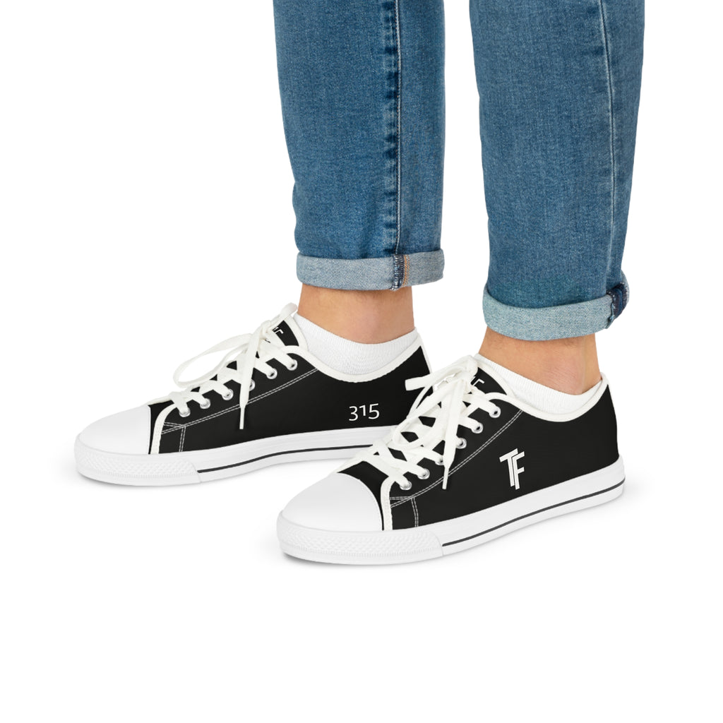 31 - Men's Low Top Sneakers TF — Minimal Grey Canvas Shoes with '315' Side Graphic