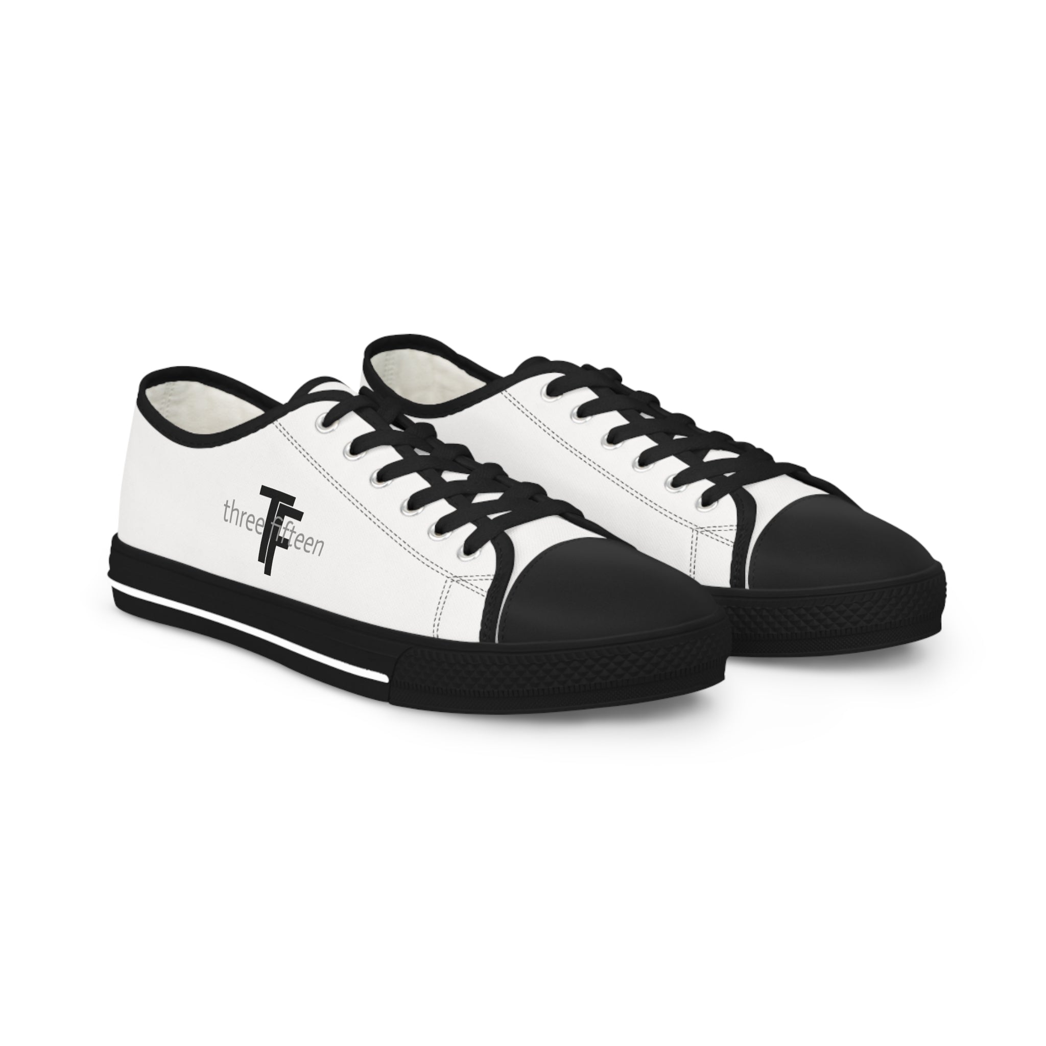 31 - Men's Low Top Sneakers TF — Minimal Grey Canvas Shoes with '315' Side Graphic