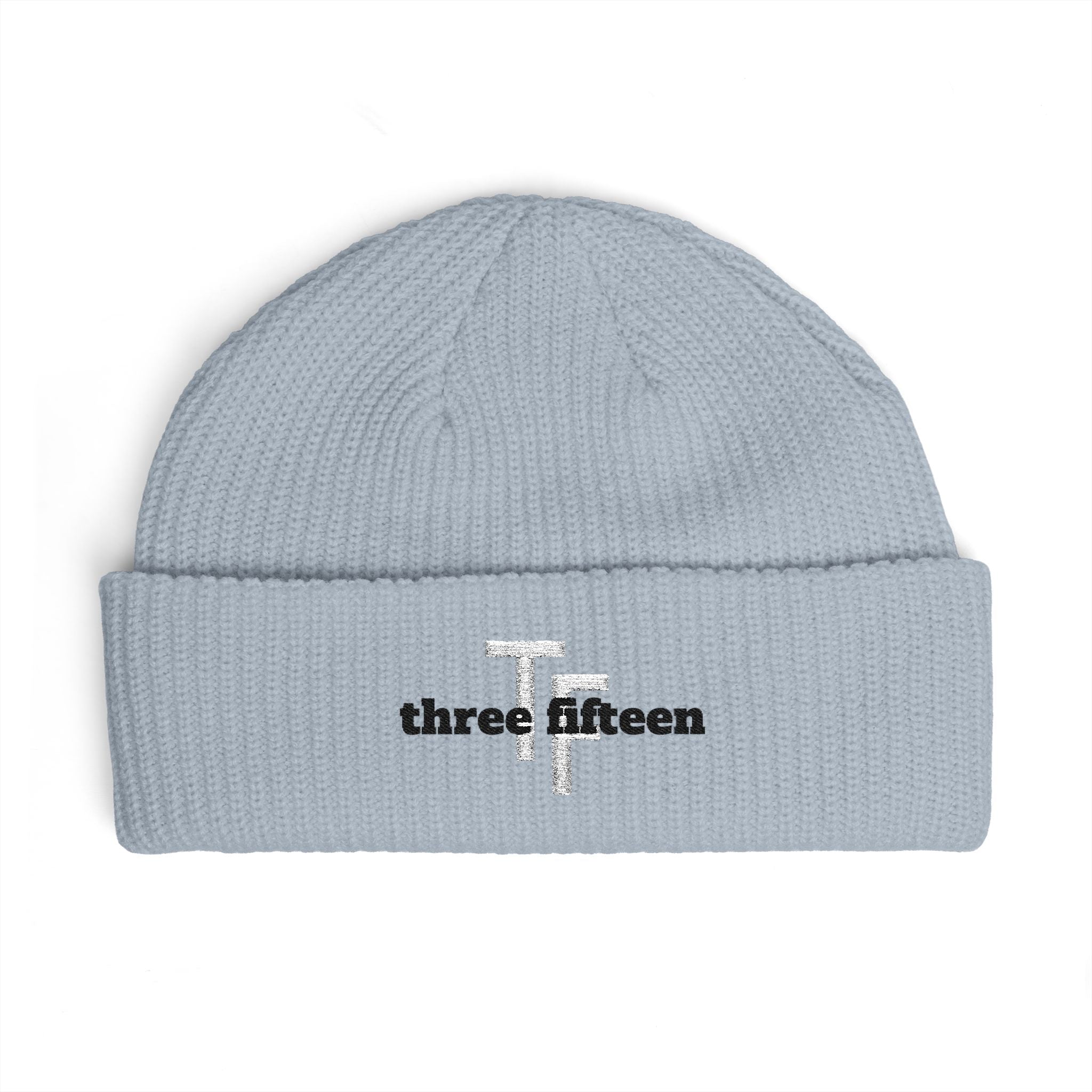 3 - Cuff Beanie — Embroidered "threefifteen" Logo Knit Hat