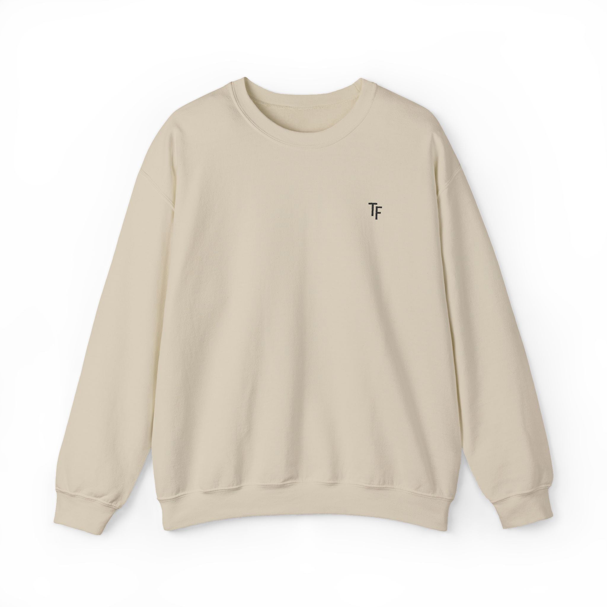 15 - TF Three Fifteen Embroidered Crewneck Sweatshirt — Minimal Graphic Pullover