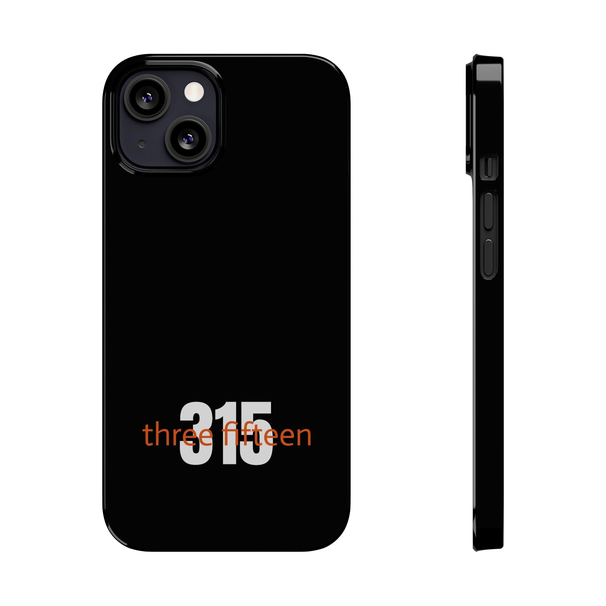 36 - Phone case 315 Slim Phone Case — Motivational Black Protective Cover