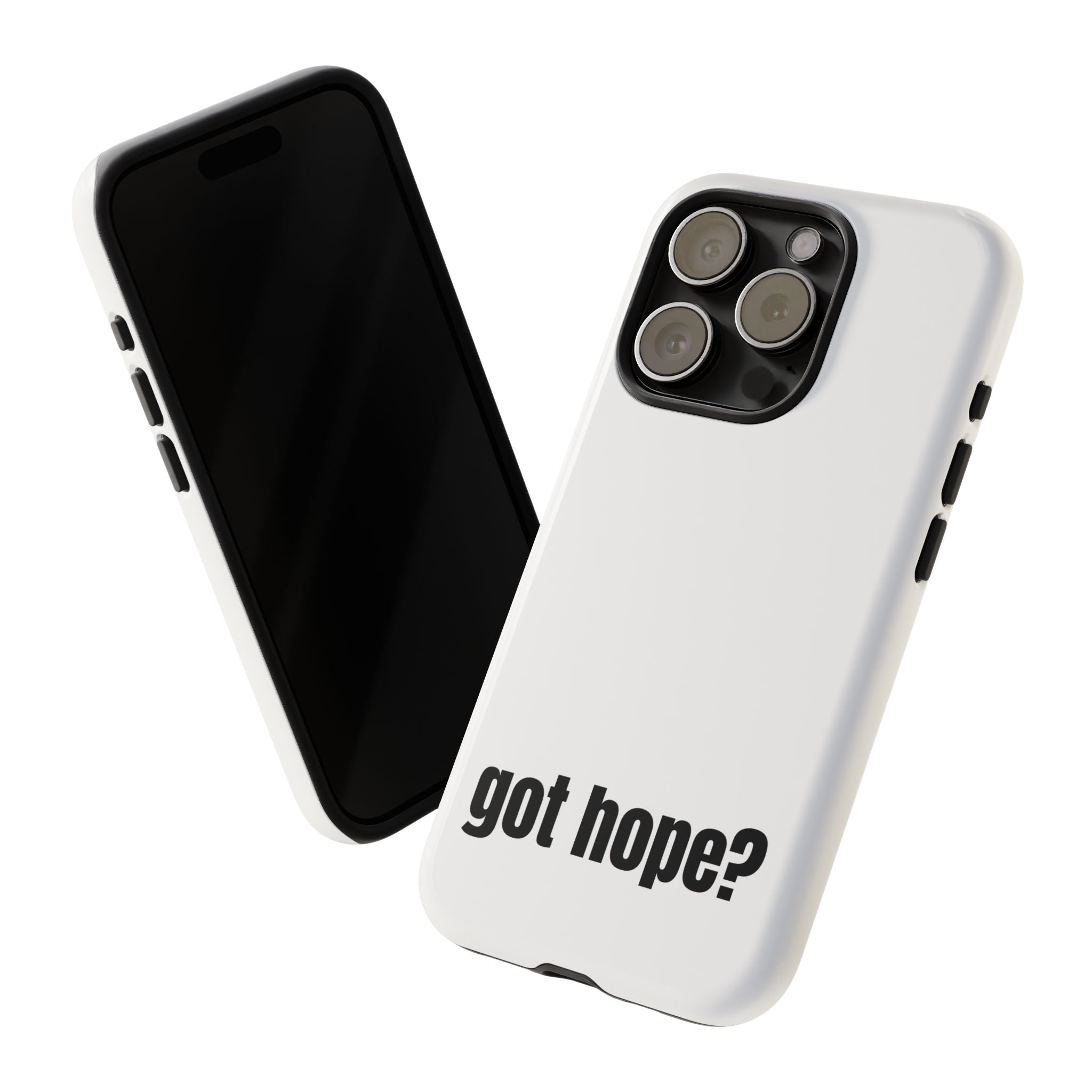 Phone Case — "got hope?" Minimalist Inspirational Protective Cover