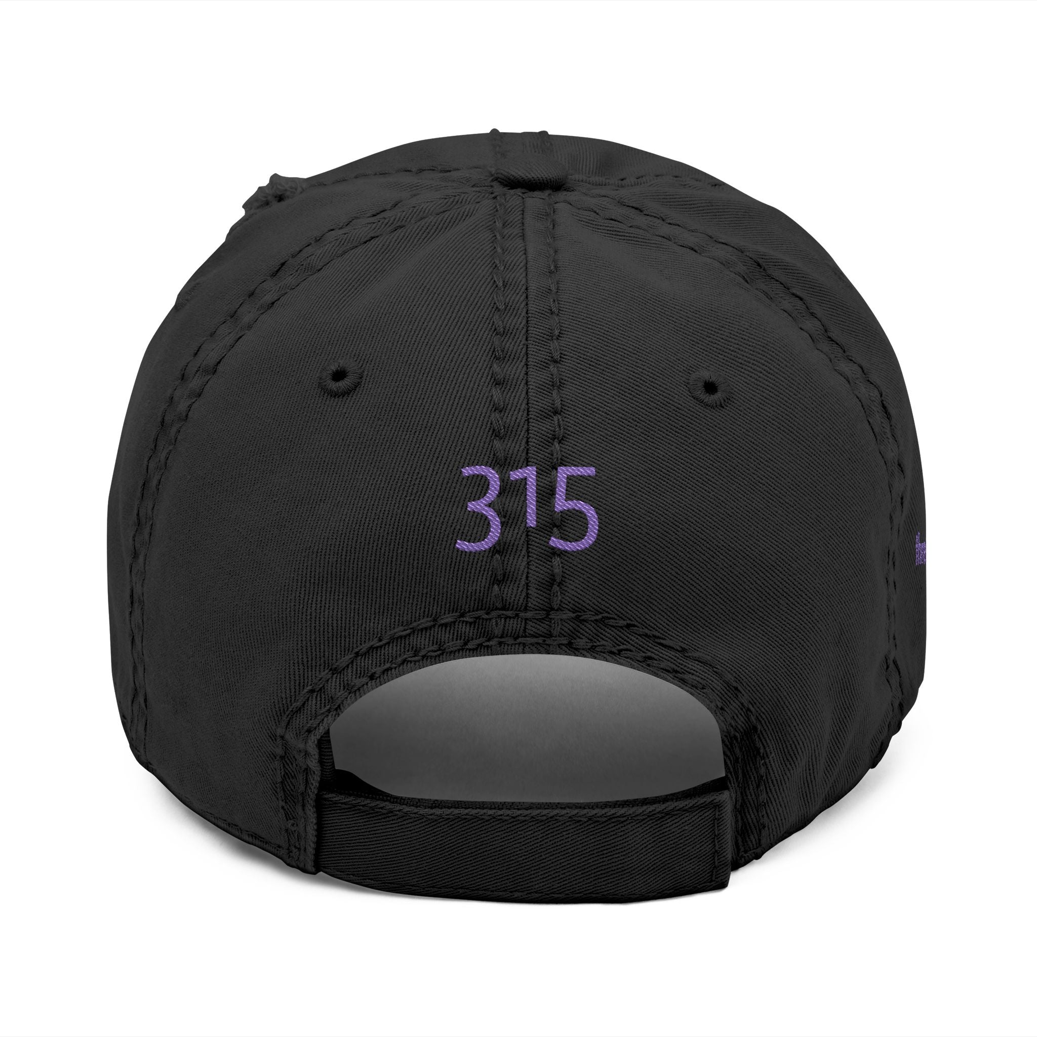 3 - Hat Distressed Embroidered TF Three Fifteen Dad Hat - Casual Chic Accessory
