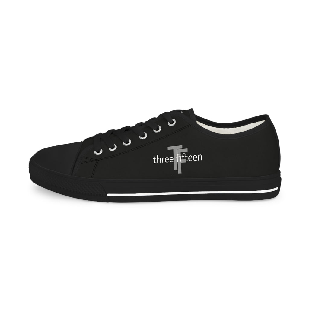 31 - Men's Low Top Sneakers TF — Minimal Grey Canvas Shoes with '315' Side Graphic