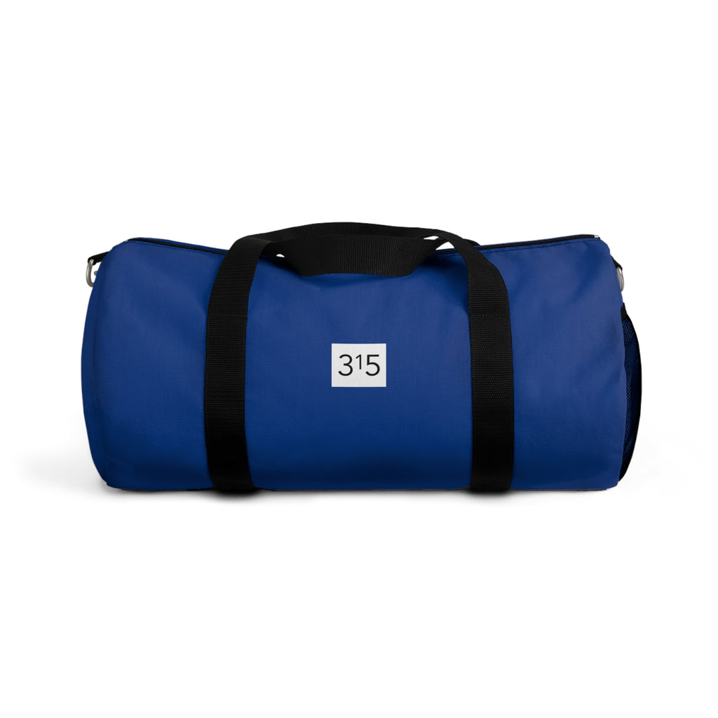 Minimalist '315' Black Duffel Bag — Travel & Gym Weekender