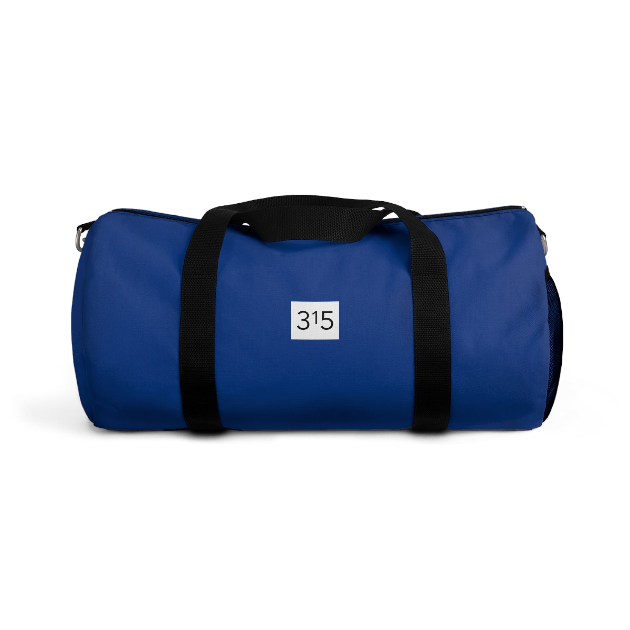 Minimalist '315' Black Duffel Bag — Travel & Gym Weekender