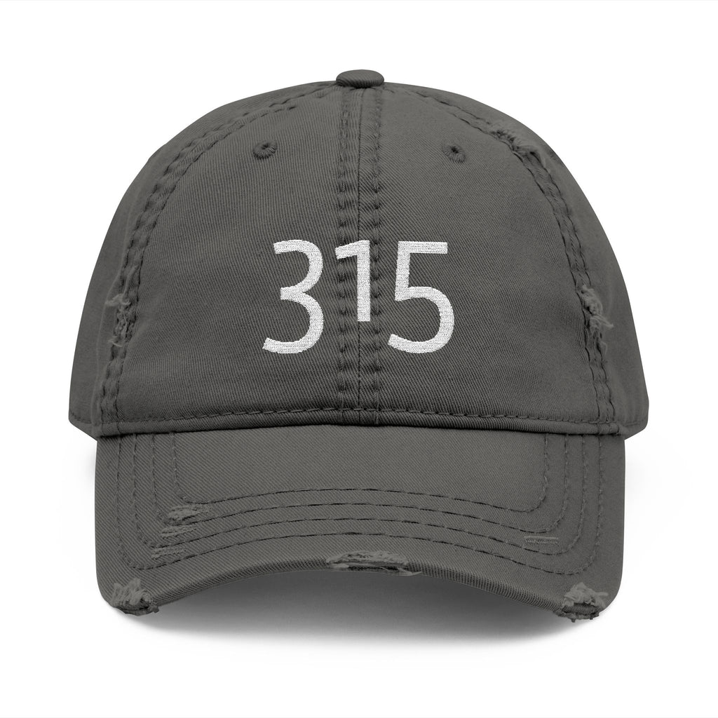3 - Hat Distressed Embroidered Oversized 315 Dad Hat - Casual Chic Accessory