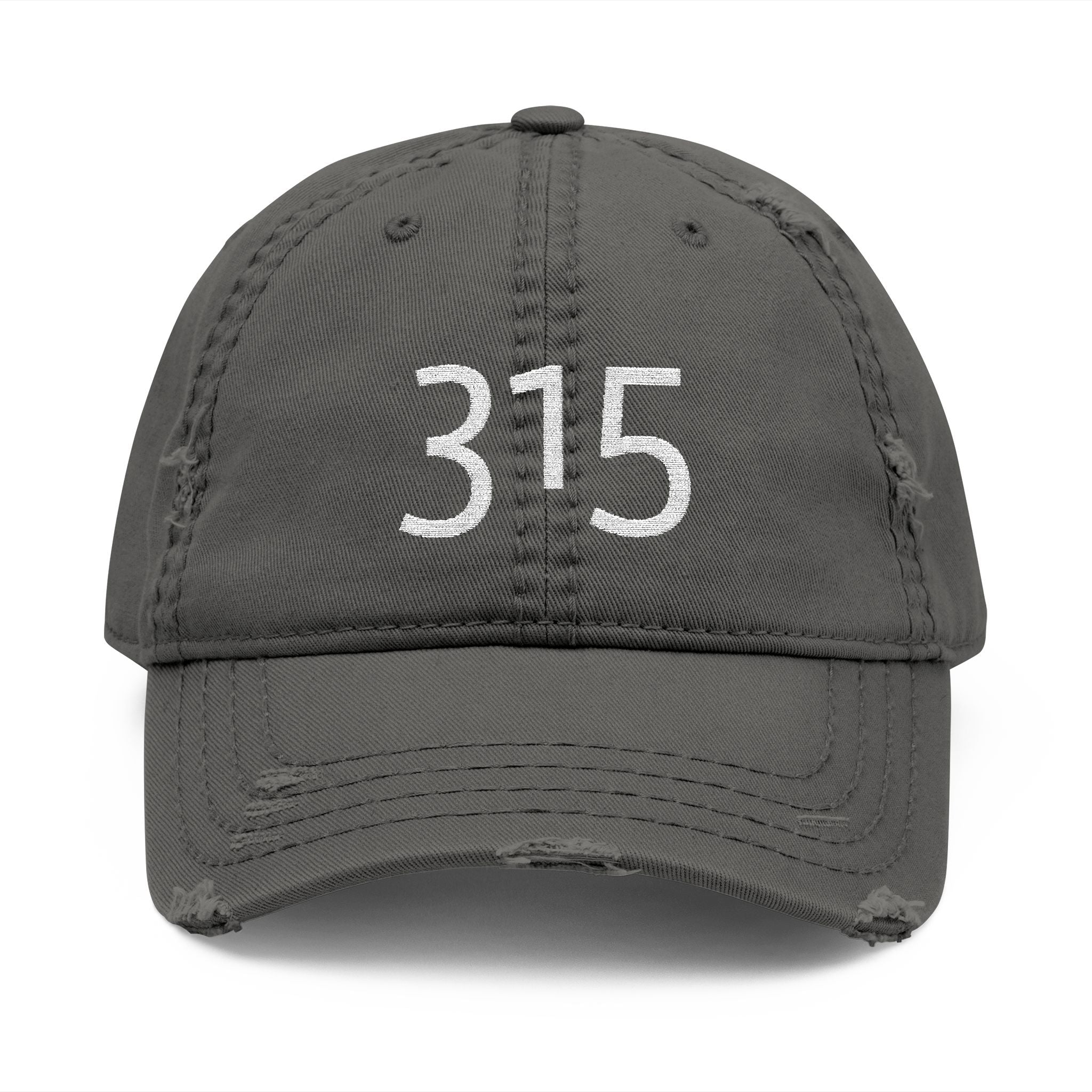 3 - Hat Distressed Embroidered Oversized 315 Dad Hat - Casual Chic Accessory