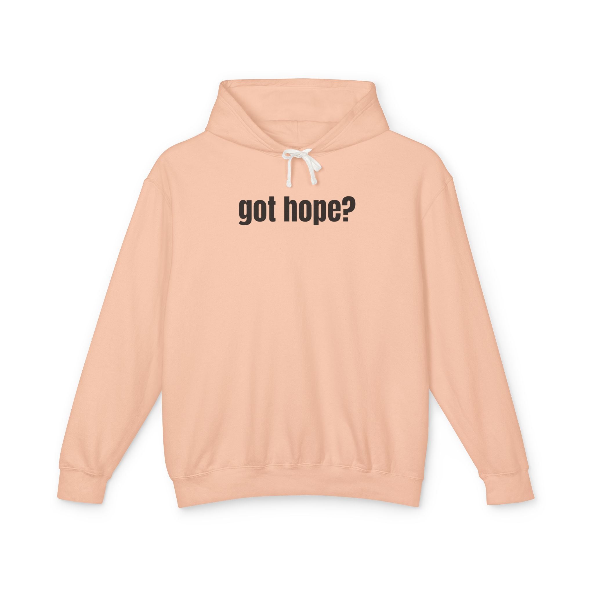 16 - Got Hope? Hoodie — Comfort Colors Minimalist Inspirational Pullover