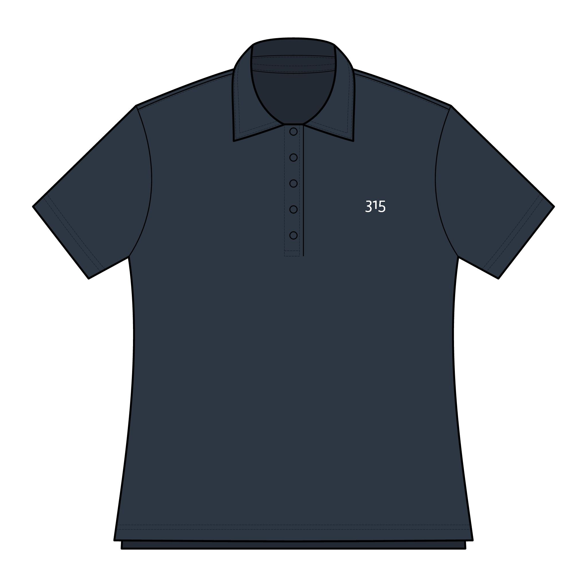 Multi Colors Ladies Oceanside Polo Shirt – Embroidered "3" Chest Logo, Women's Casual Golf & Work Polo