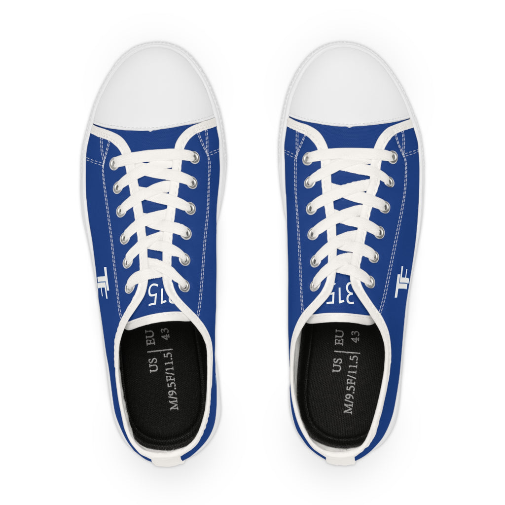 31 - Men's Low Top Sneakers TF — Minimal Grey Canvas Shoes with '315' Side Graphic