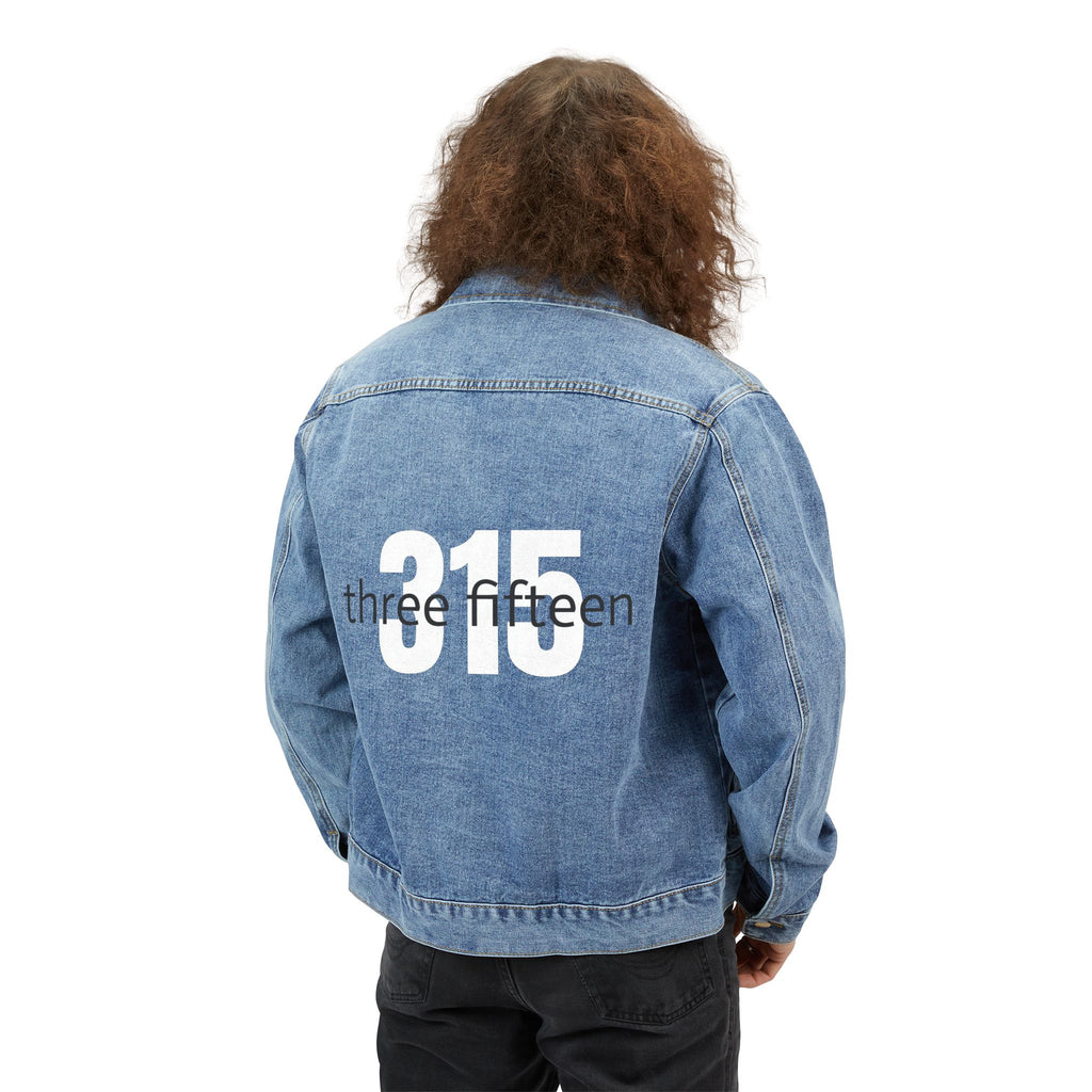 19 - 315 three fifteen Men's Denim Jacket - "This Isn't the End of My Story" Statement Piece