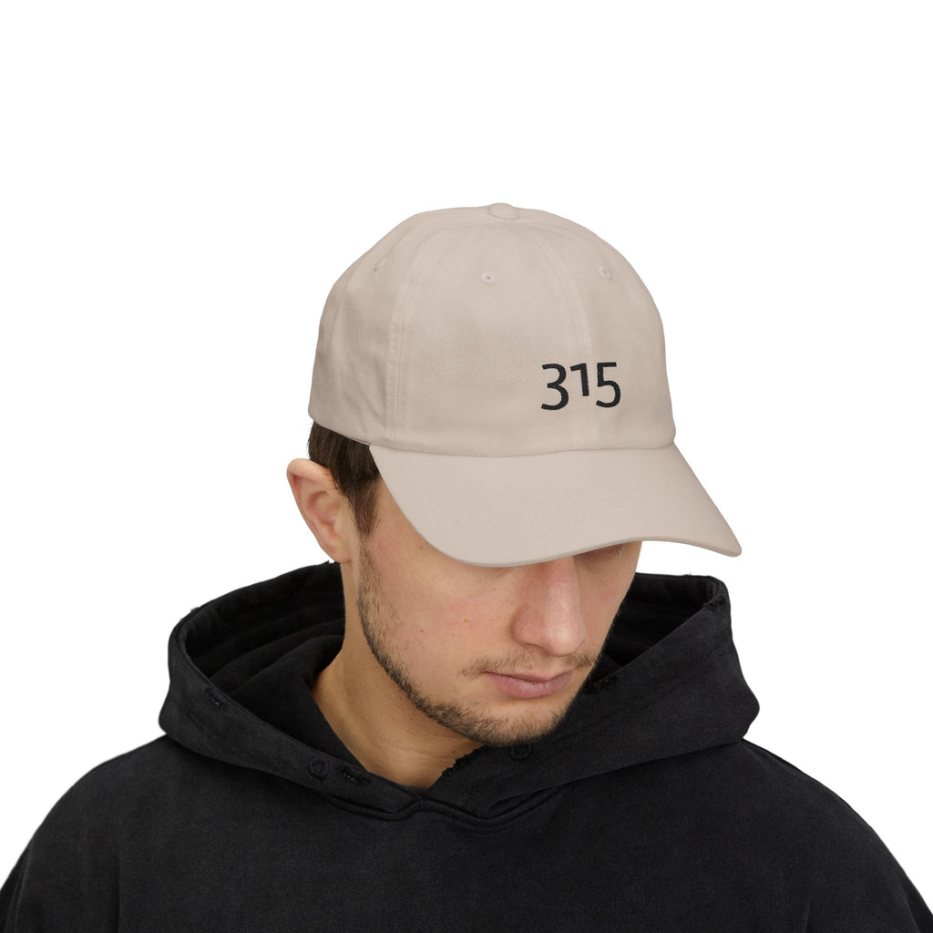 3 - Hat 315 Embroidered Dad Cap — Minimalist White Baseball Hat