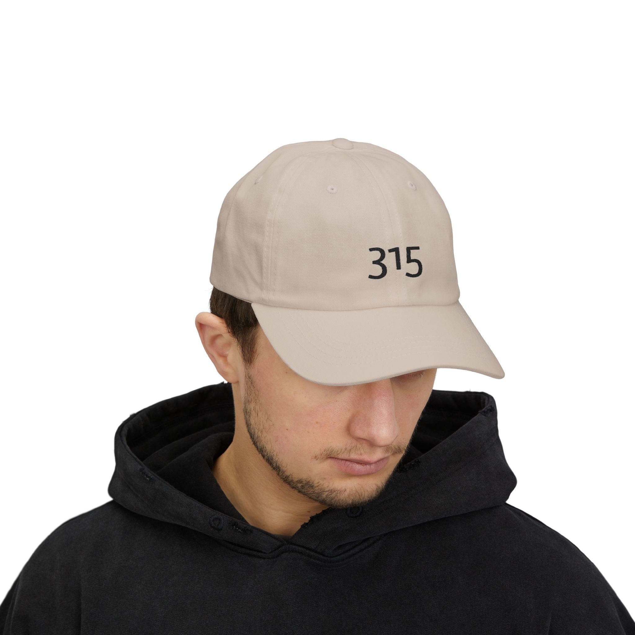 3 - Hat 315 Embroidered Dad Cap — Minimalist White Baseball Hat