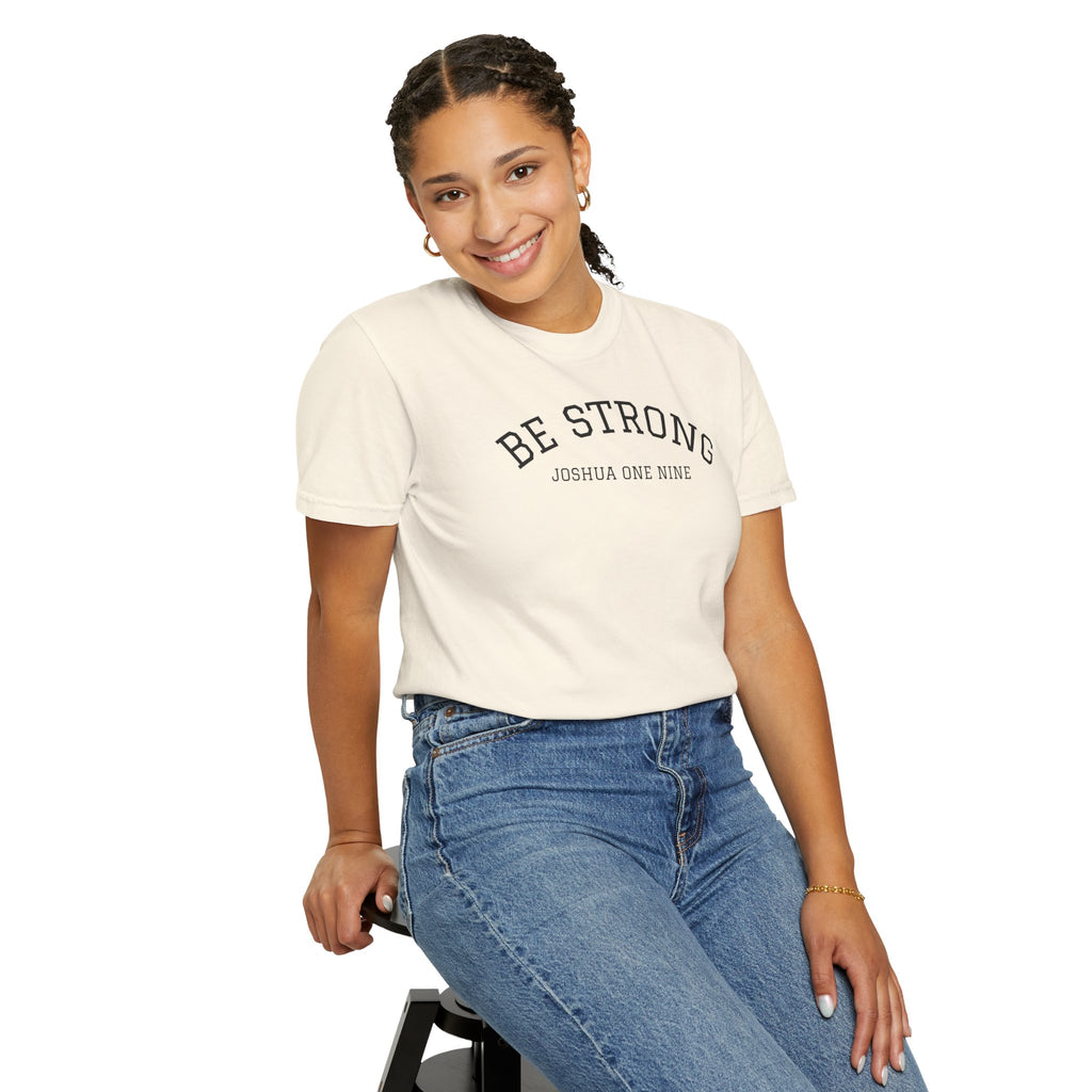 01 - Multi Colors  “Be Strong Joshua One Nine” Plain Back Store Graphic T-Shirt