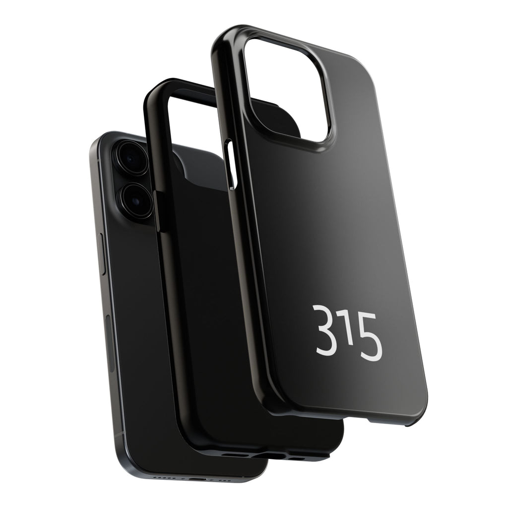 36 - Phone case 315 Tough Phone Case — Motivational Black Protective Cover