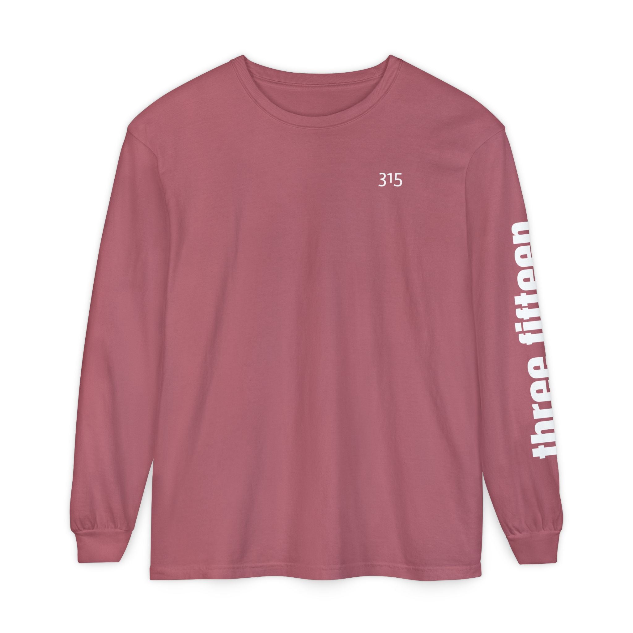 12 - 315 Three Fifteen Multi Color Unisex Long Sleeve T-Shirt - Inspirational Casual Wear