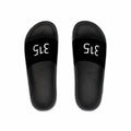 31 - 315 Black Slide Sandals — Minimalist Numbered Men's Pool & Beach Slides
