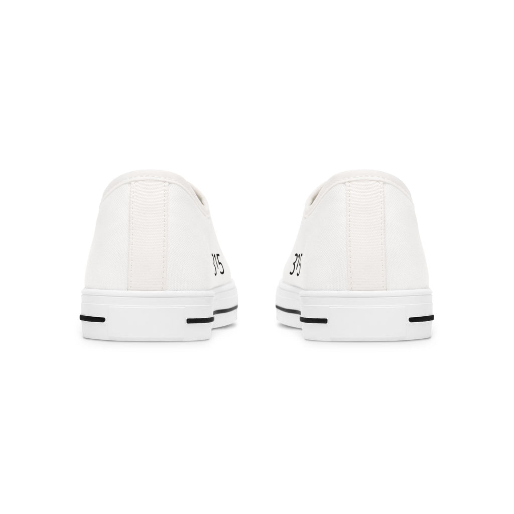 31 - Women's Low Top Sneakers TF — Minimal Grey Canvas Shoes with '315' Side Print