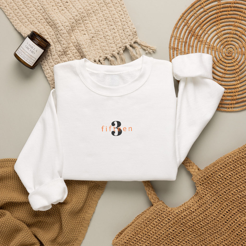 15 - Embroidered 3 Fifteen Crewneck Sweatshirt