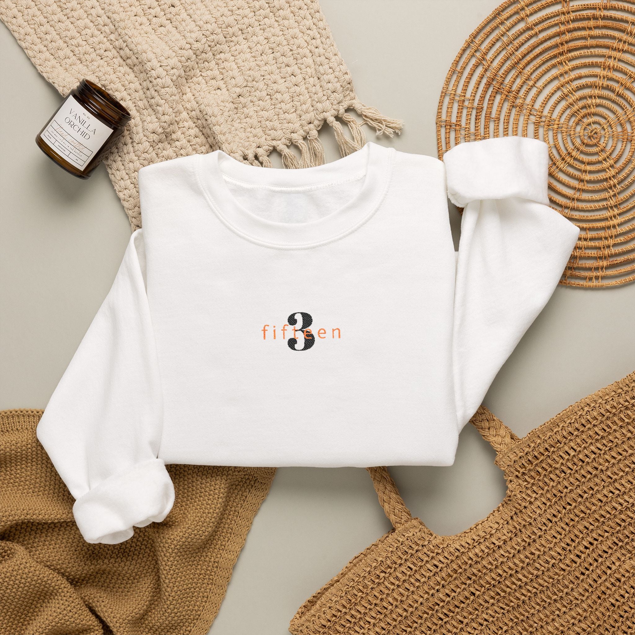 15 - Embroidered 3 Fifteen Crewneck Sweatshirt