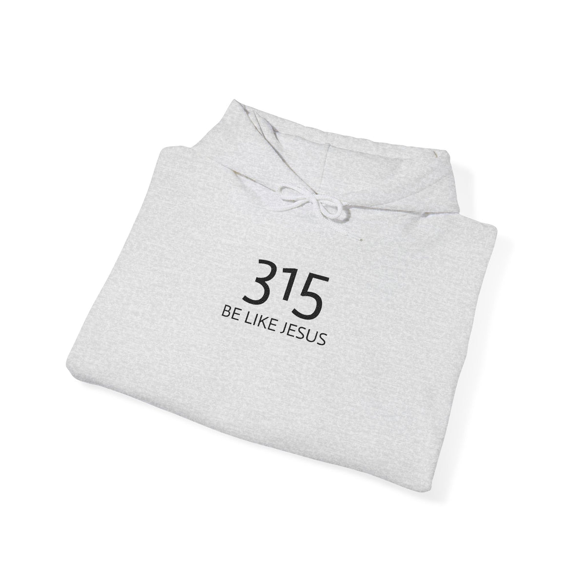 16 - 315 Be Like Jesus Embroidered Hoodie — Minimalist Distressed Graphic Sweatshirt