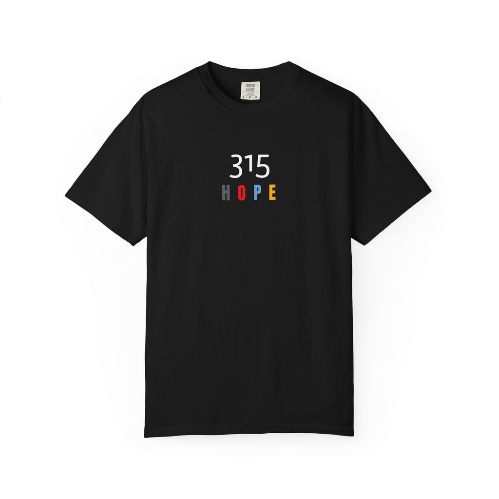 11 - 315 HOPE COLORS - Plain Back Multi Colors Graphic T-Shirt