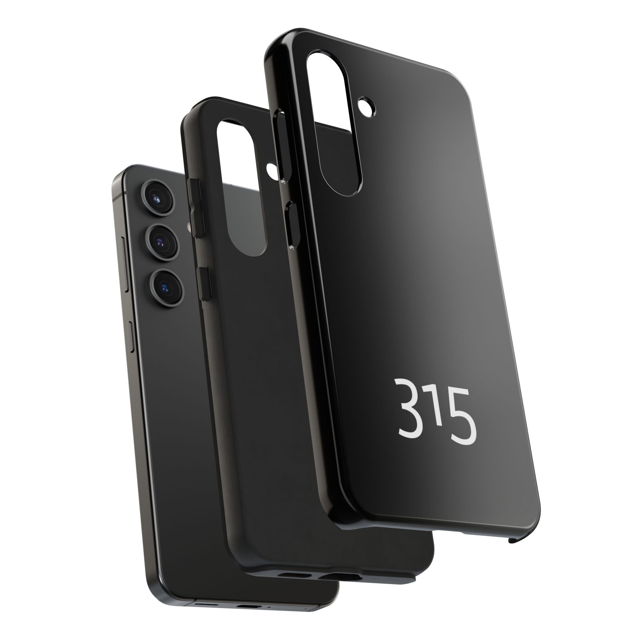 36 - Phone case 315 Tough Phone Case — Motivational Black Protective Cover