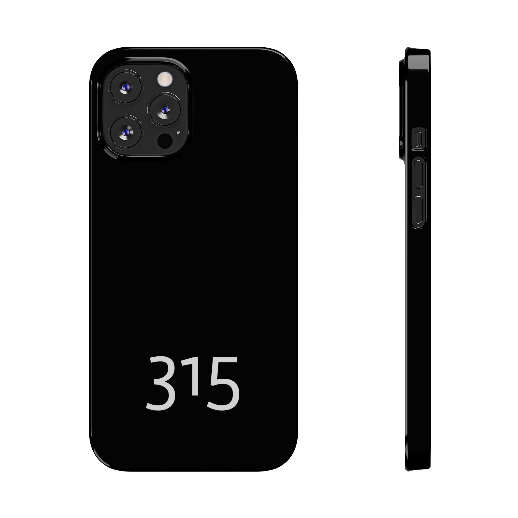 36 - Phone case 315 Slim Phone Case — Motivational Black Protective Cover
