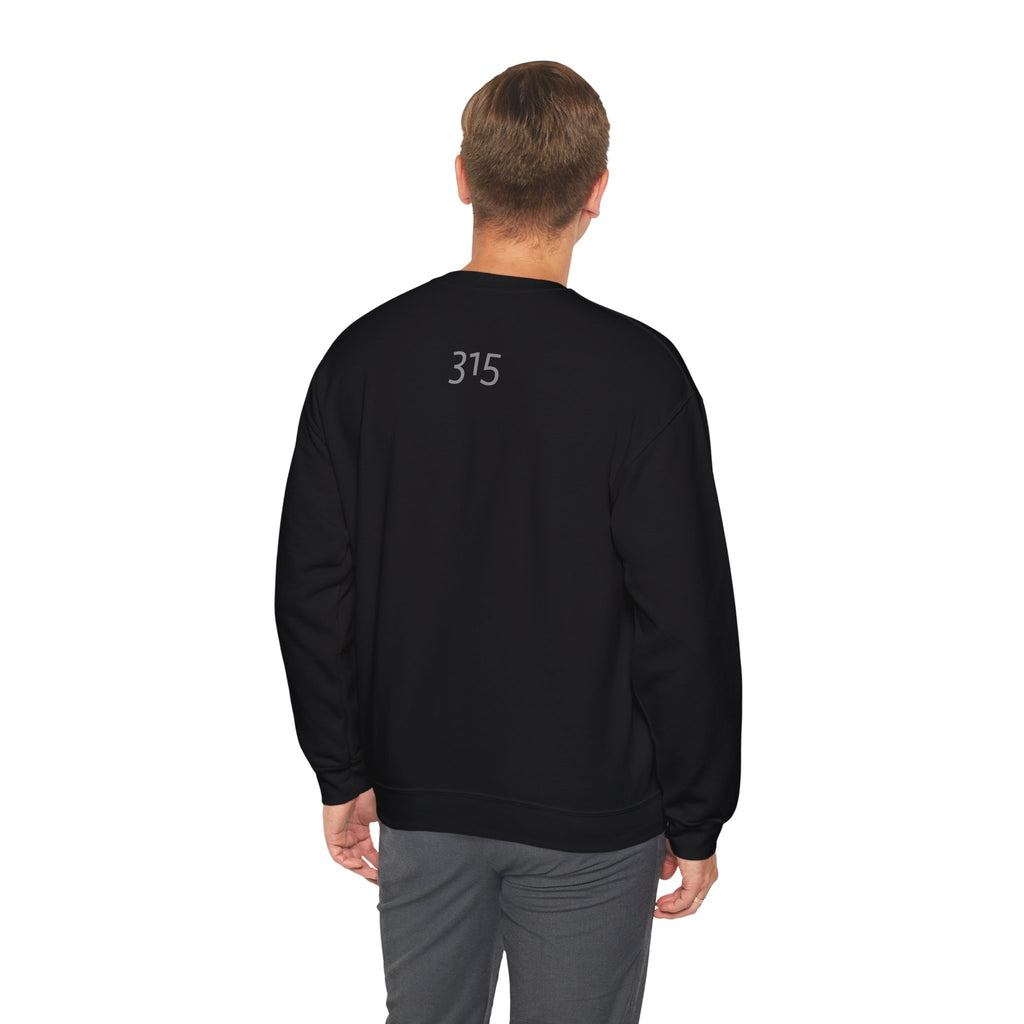 15 - Minimal TF three fifteen overlay Logo Sweatshirt — Casual Unisex Crewneck