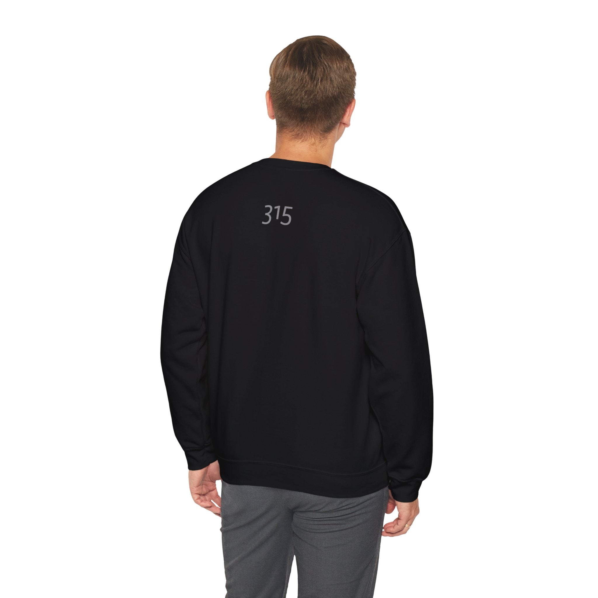 15 - Minimal TF three fifteen overlay Logo Sweatshirt — Casual Unisex Crewneck