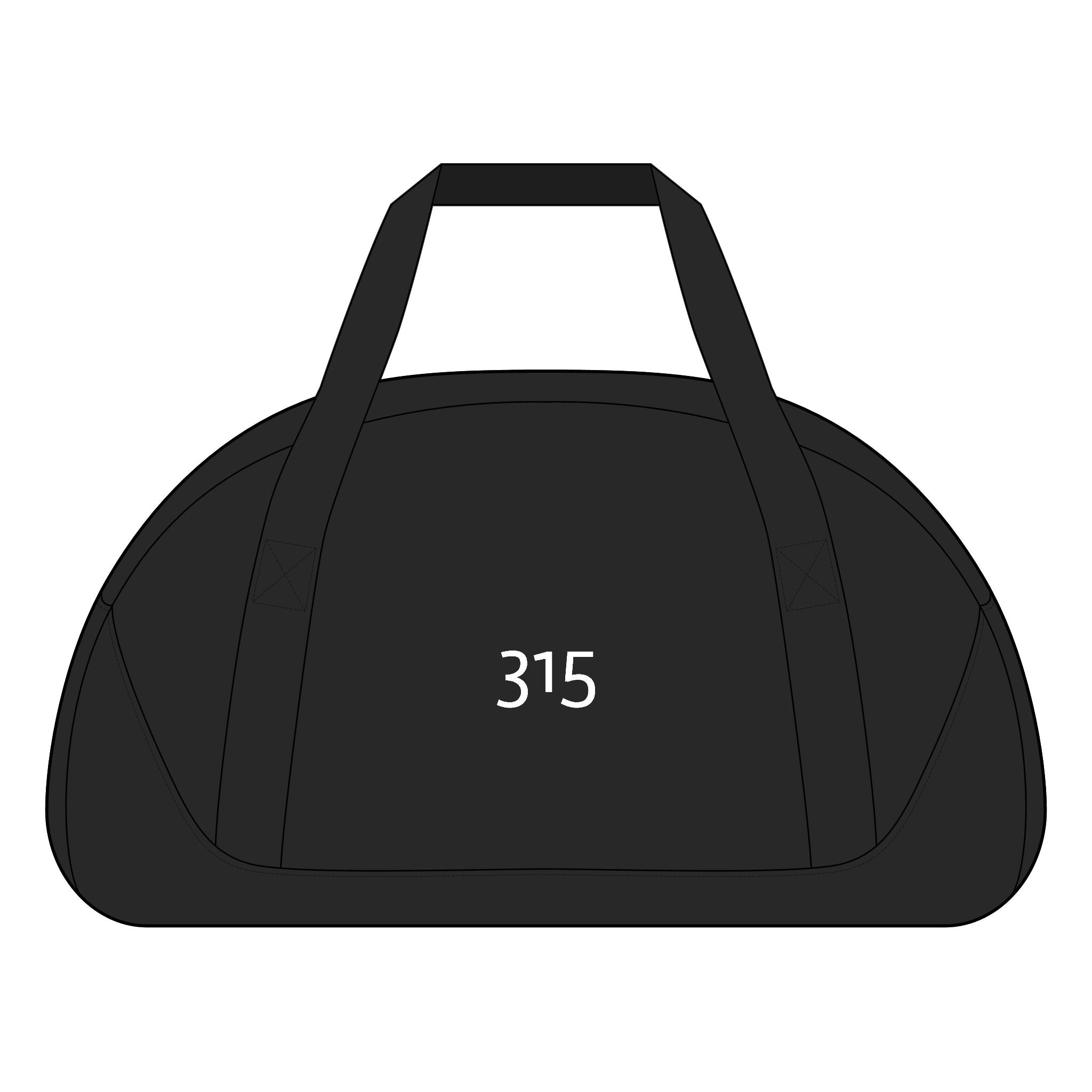Multiple Colors Access Dome Duffel Bag — Number 315 Personalized Travel Gym Tote