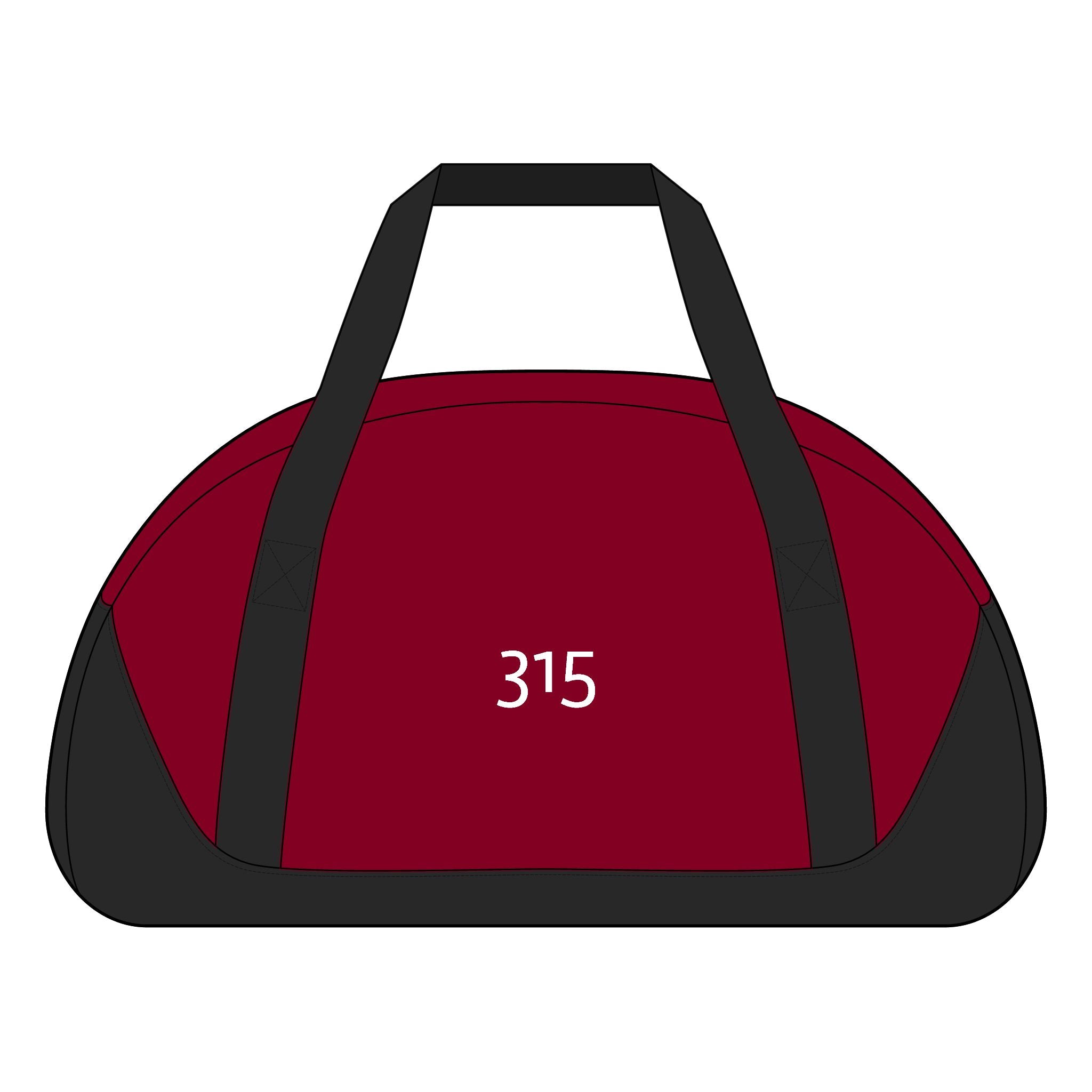 Multiple Colors Access Dome Duffel Bag — Number 315 Personalized Travel Gym Tote