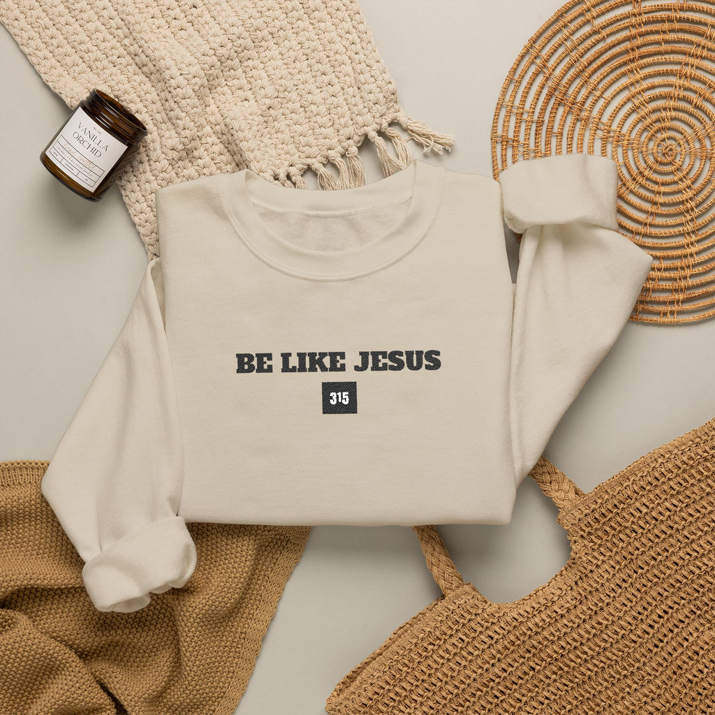 15 - Be Like Jesus 315 Multi Colors Embroidered - Unisex Heavy Blend™ Crewneck Sweatshirt