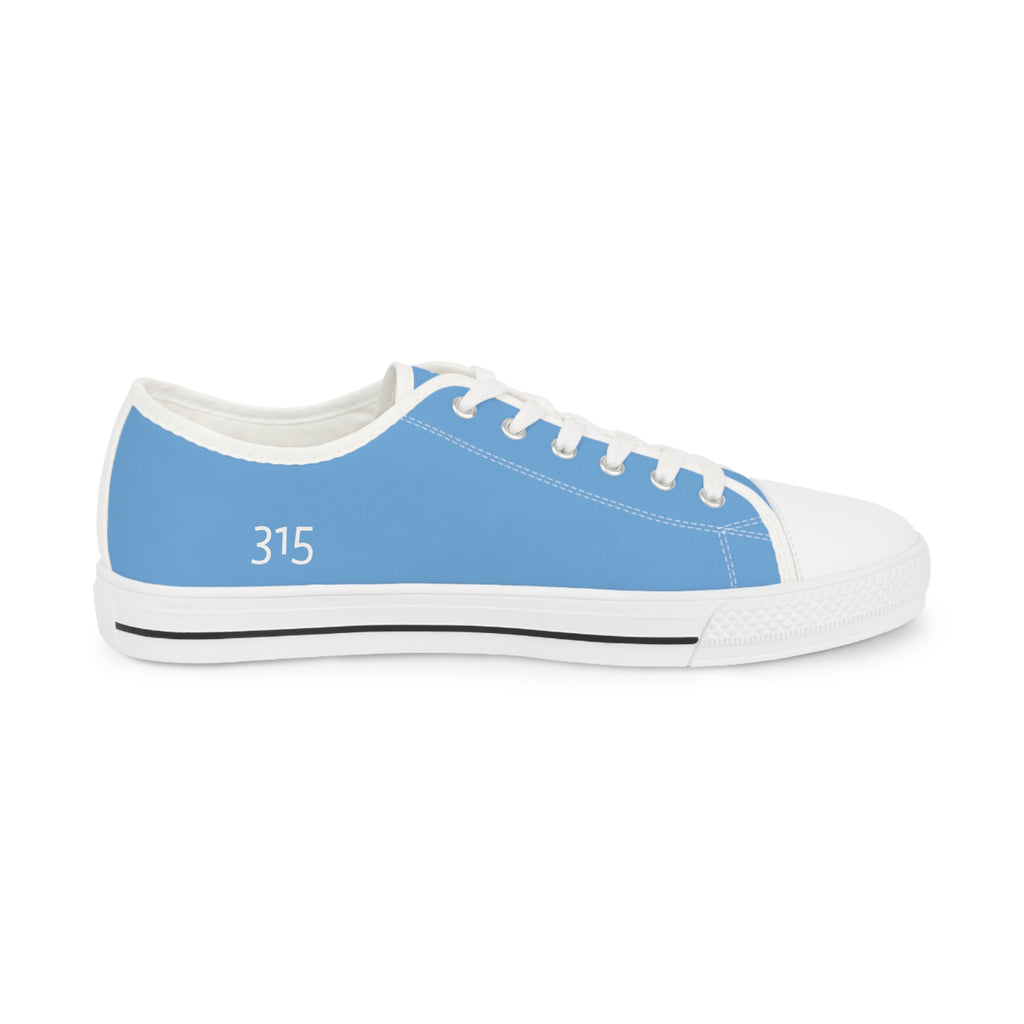 31 - Men's Low Top Sneakers TF — Minimal Grey Canvas Shoes with '315' Side Graphic