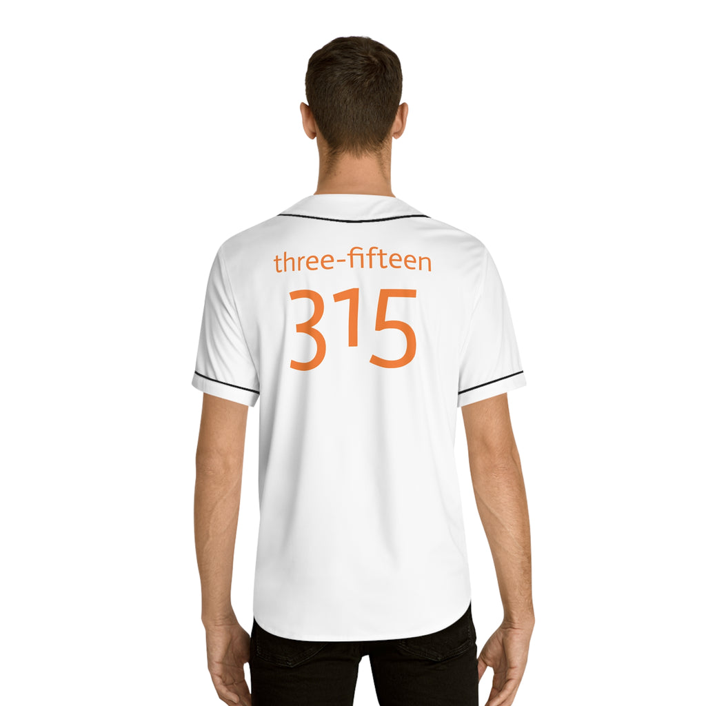 Three-Fifteen Stylish Men's Baseball Jersey with Custom Number 315
